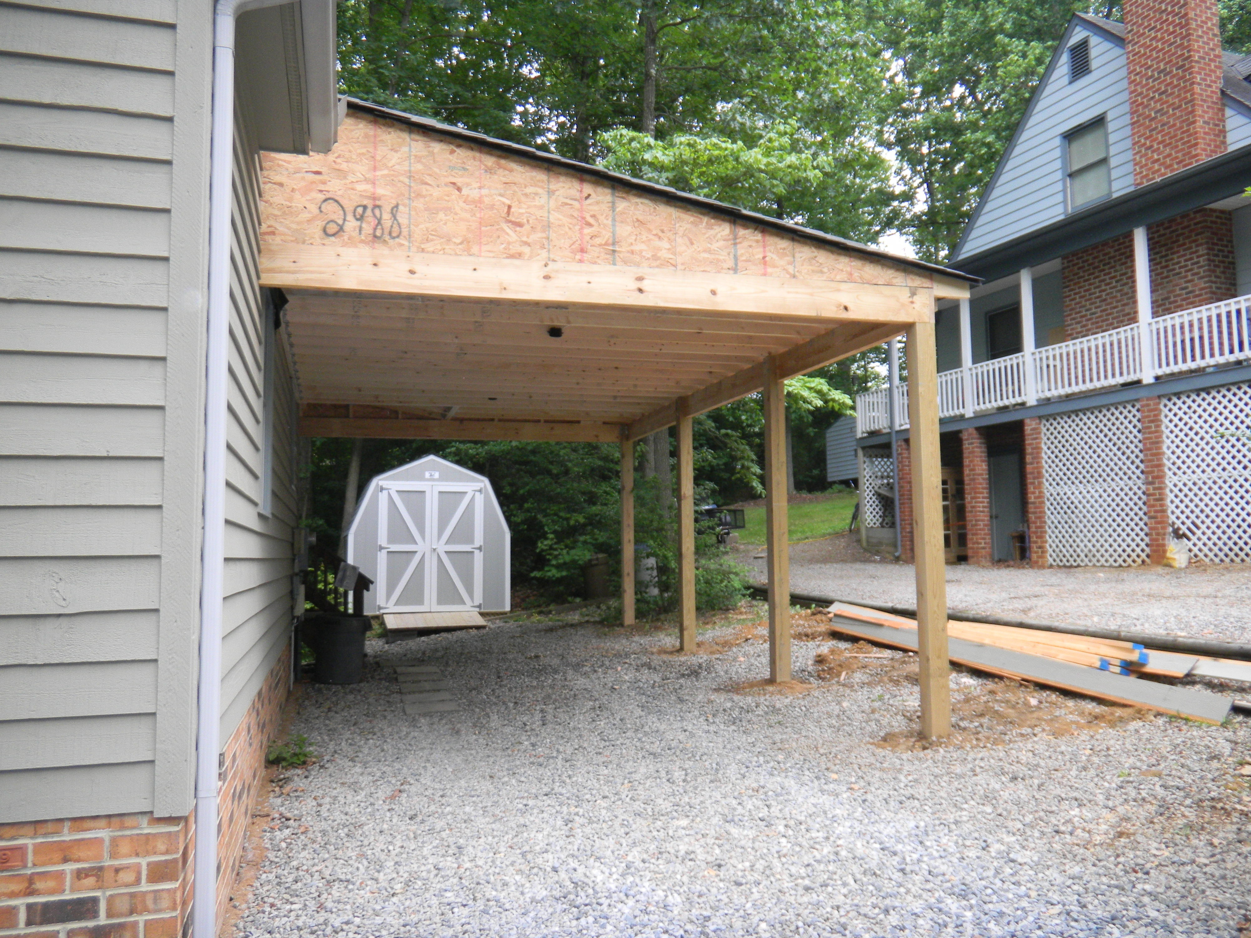 How to build an attached carport