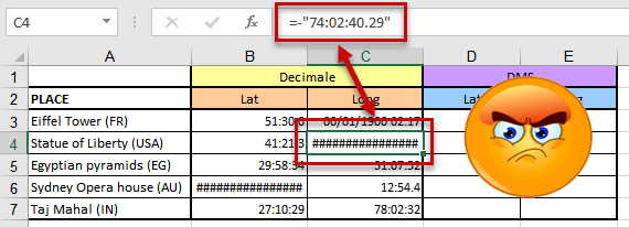 Excel mac 2016 get longitude latitude coordinates for an address location